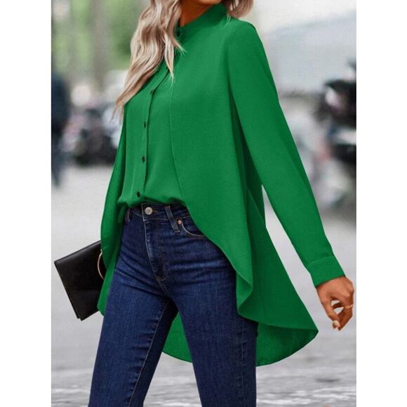 Designer Style Women's Blouse Size 4XL Shirt Relaxed Fit Office Siren Career - Picture 3 of 13